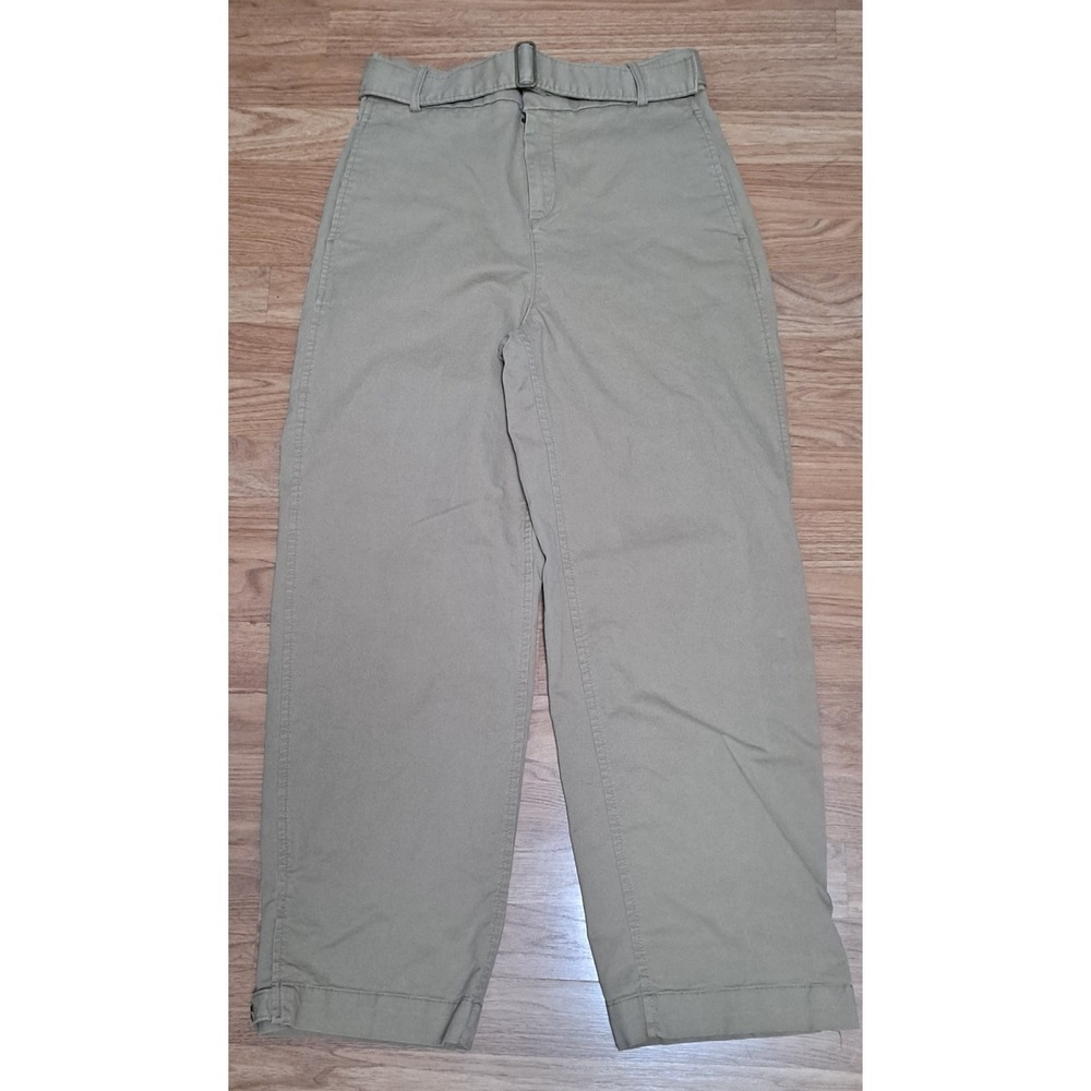 Size 4 Banana Republic Wide Leg High Waist Chinos Buttons On Cufffs